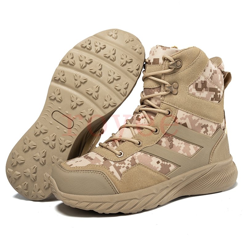 Wholesale Men Hiking Shoes Outdoor Hiking Combat Boots Work Safety Boots Men's Tactical Boots Desert Waterproof