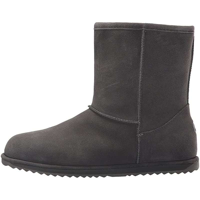 Ladies waterproof and ski boots high quality black thick warm snow boots