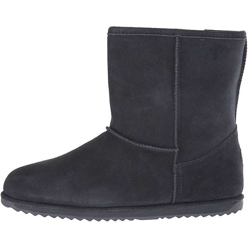 Ladies waterproof and ski boots high quality black thick warm snow boots