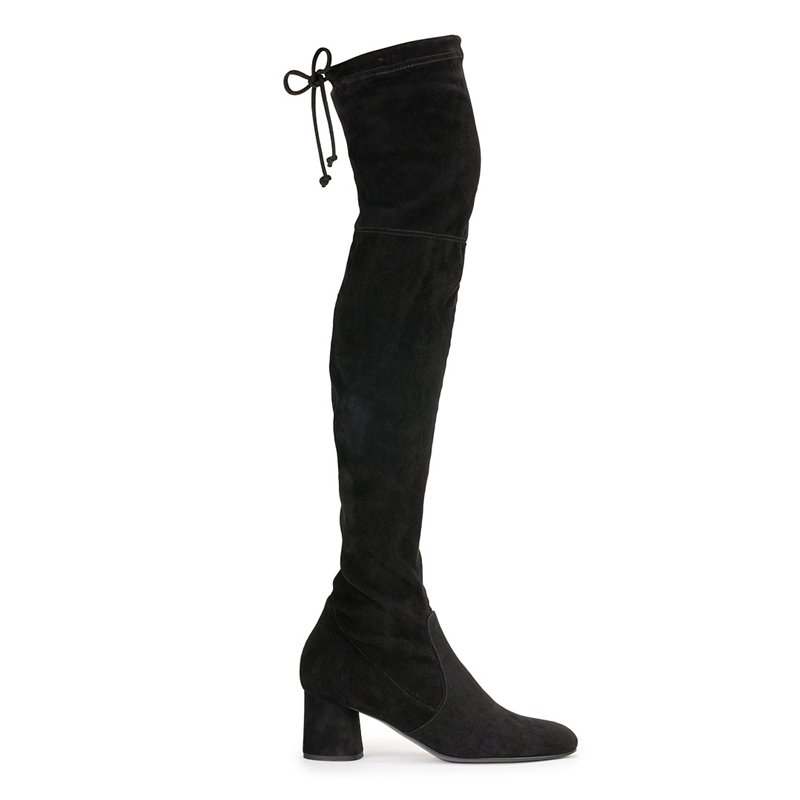 customized design comfortable elegant sexy knee high winter thick heel boots for ladies
