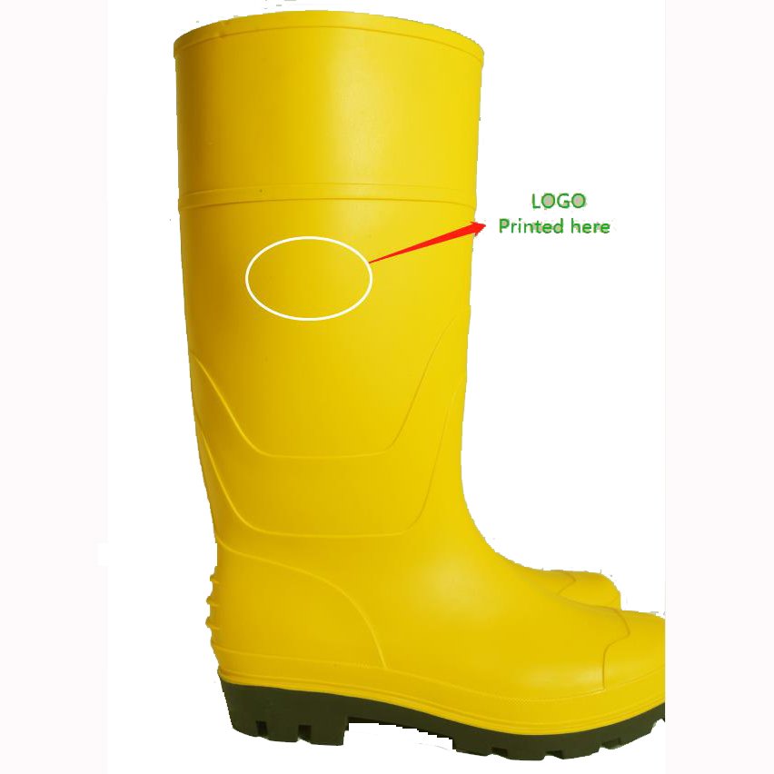Factory Direct Anti Slip Unisex Plastic PVC Rain Boots Waterproof Woodland Rain Boots White PVC Light Rain Boots