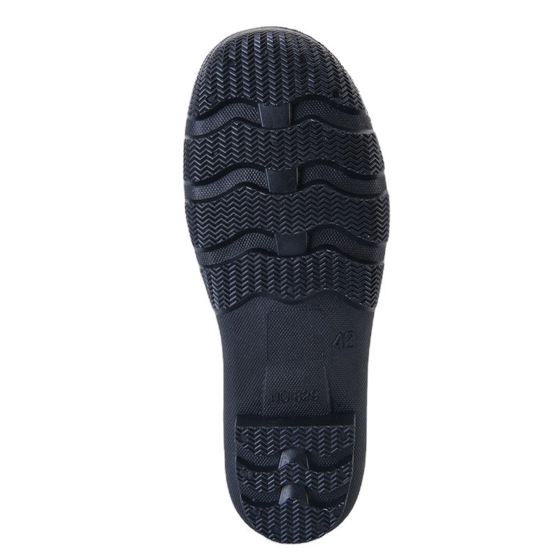 Popular style oil industry waterproof oil acid alkali resistant anti slip safety black men plastic pvc rain boots to work