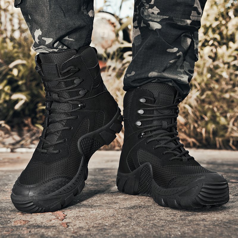 Greatshoes Brown Desert Camouflage Boot,Black Boots For Men Combat Boots,Rubber Hunting Boots Custom Made Boots