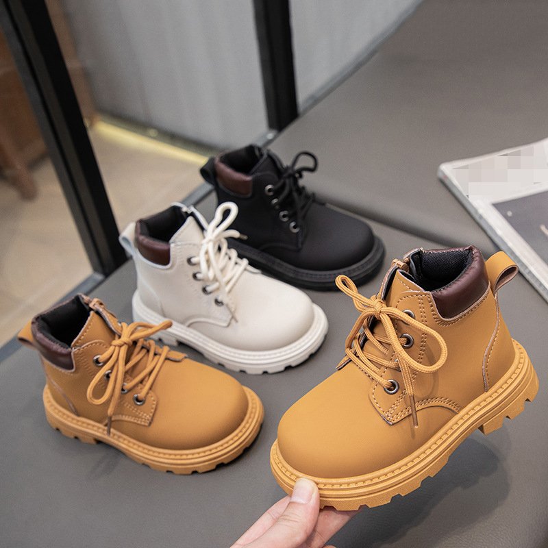 Autumn New Children's Martin Boots Boys Fashion British Style Ankle Boots Hot Selling Girls Walking Shoes For Daily Wear