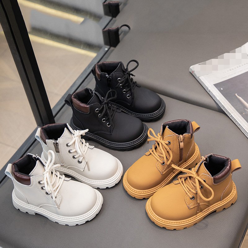 Autumn New Children's Martin Boots Boys Fashion British Style Ankle Boots Hot Selling Girls Walking Shoes For Daily Wear