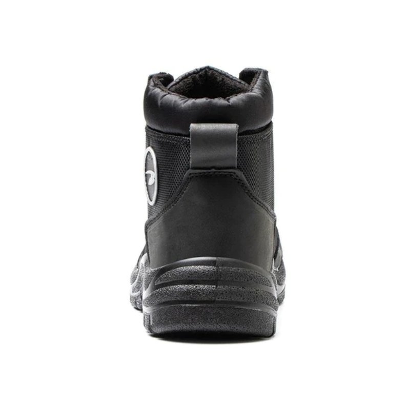 WEJUMP Crazy horse leather safety boots, working boots genuine leather Safety Boots with steel toe