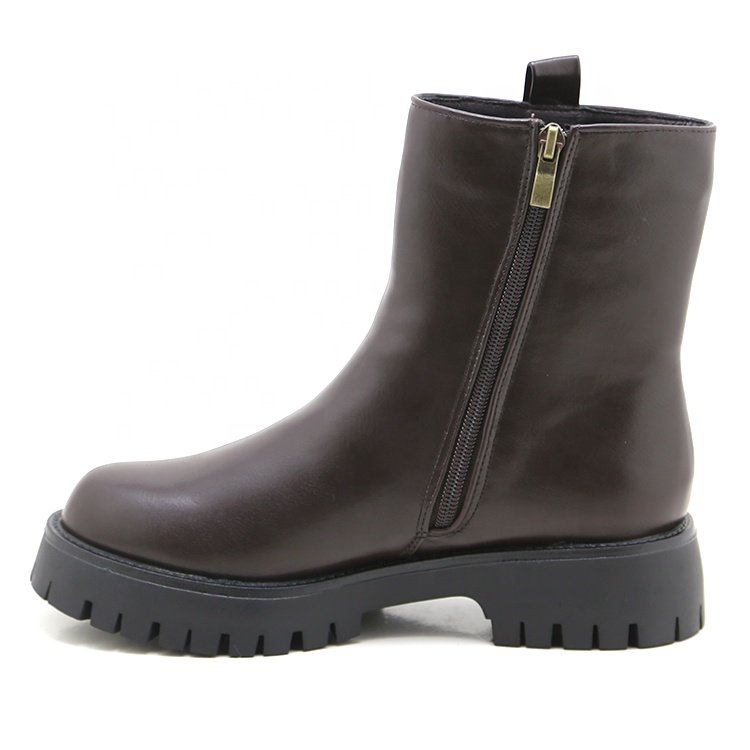 Women's Fashion Low Heel Chunky Chelsea Ankle Boots