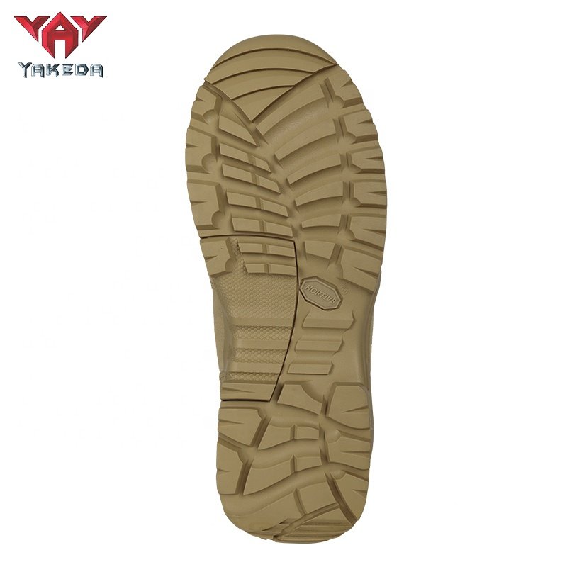 YAKEDA Custom Men Waterproof Botas De Cuero Brown Tactical Combat Tactical Boots
