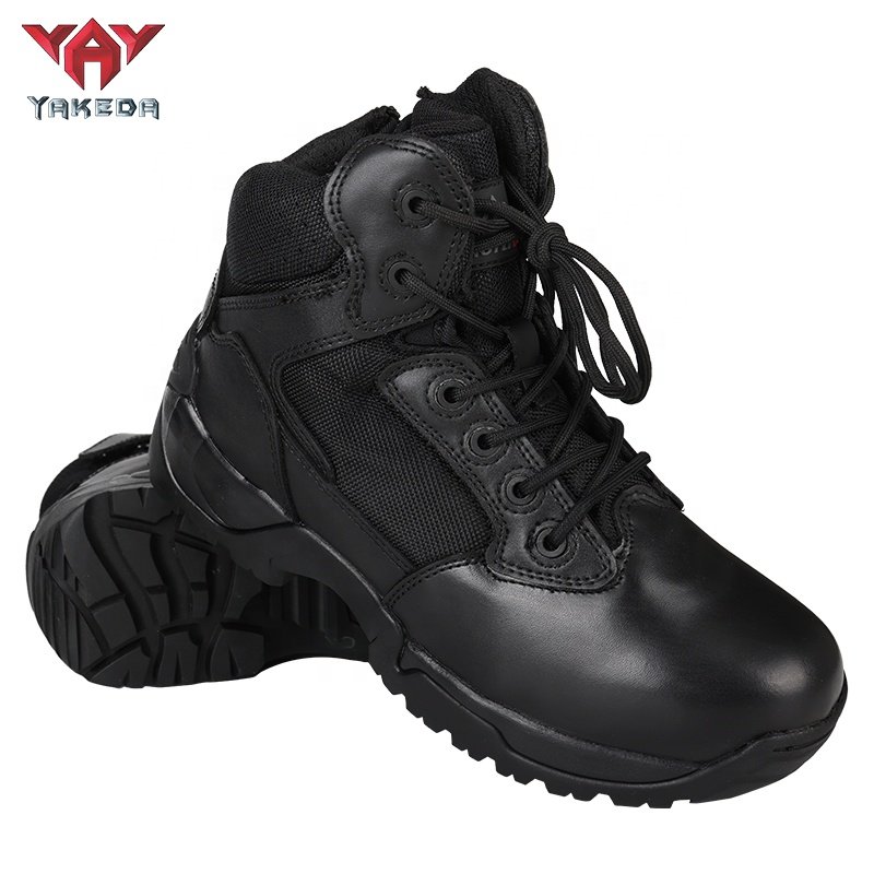 YAKEDA Custom Men Waterproof Botas De Cuero Brown Tactical Combat Tactical Boots