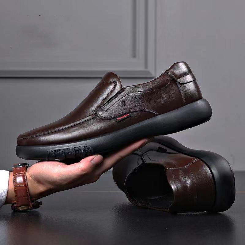 low price pu black brown security boots new styles loafer printed sneakers casual boat waterproof oxfords leather dress shoes