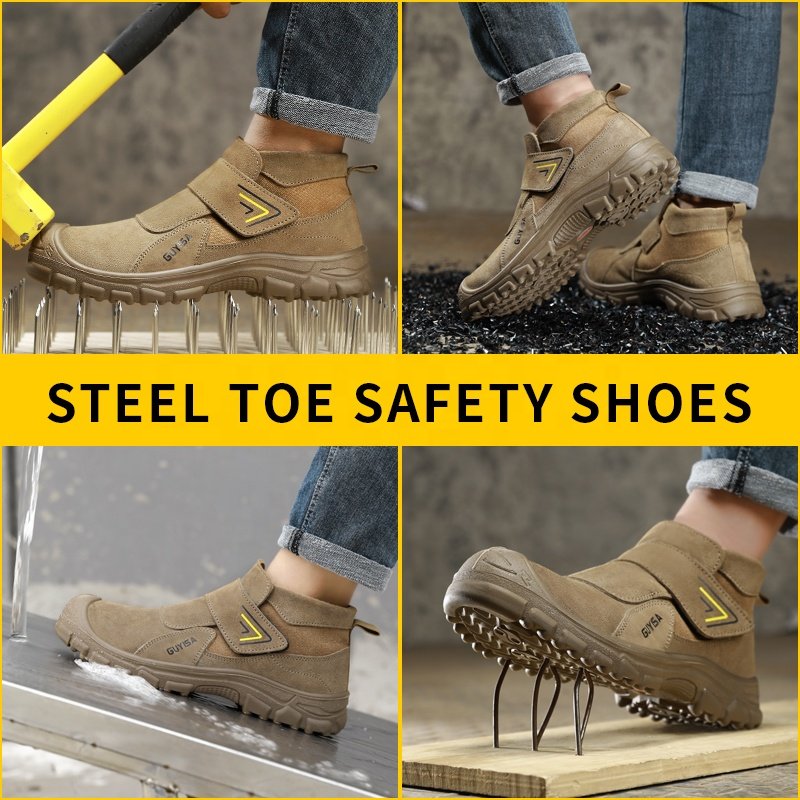 GUYISA Welder safety boots European standard steel toe safety boots for construction sites