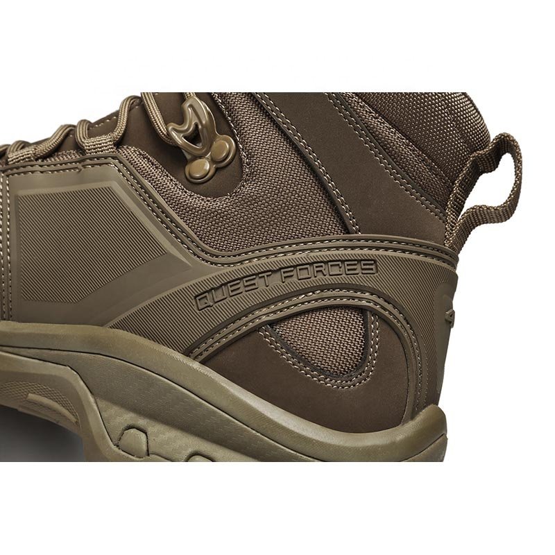 Custom combat Shoes Full Grain Suede Leather Brown Lightweight tactical Tactical Boots