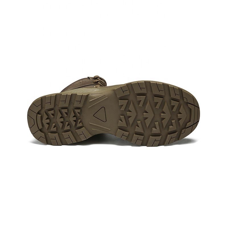 Custom combat Shoes Full Grain Suede Leather Brown Lightweight tactical Tactical Boots