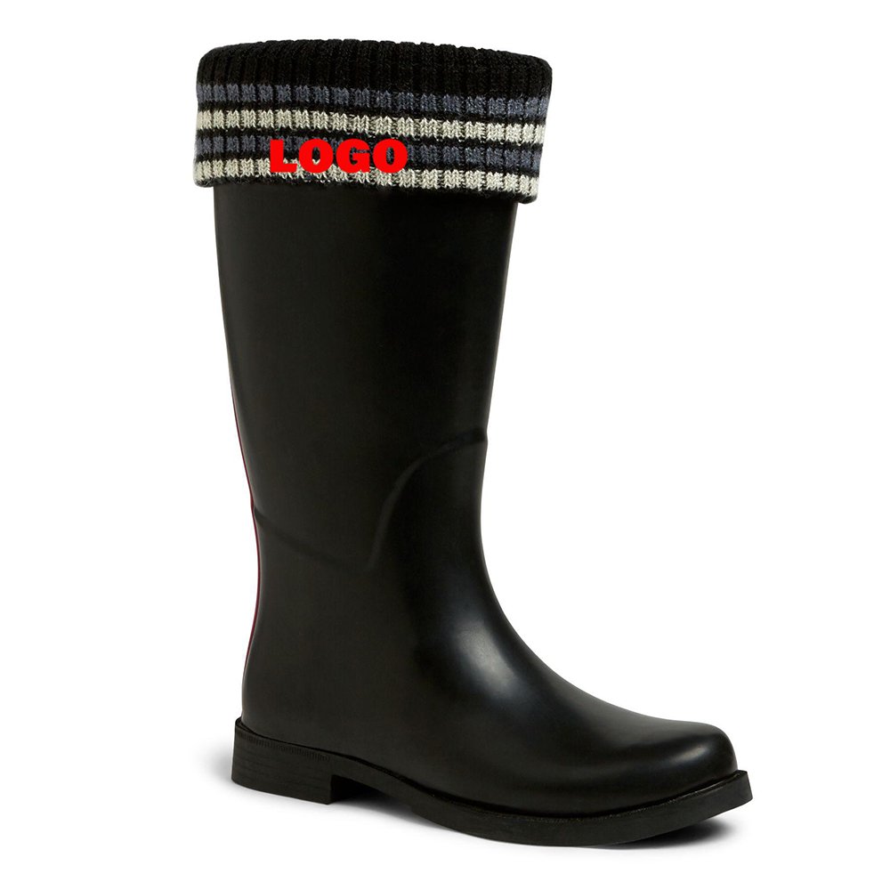 OEM Unisex Fleece Rubber Rain Boot Liner Crew Cut Socks Wellie Welly Wellington Sock for Rainshoes Thermal