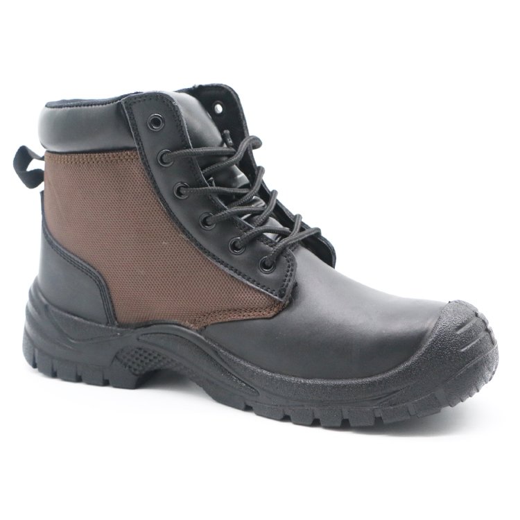 ENTE SAFETY High quality genuine leather work shoes composite toe metal free safety boots pu shoes