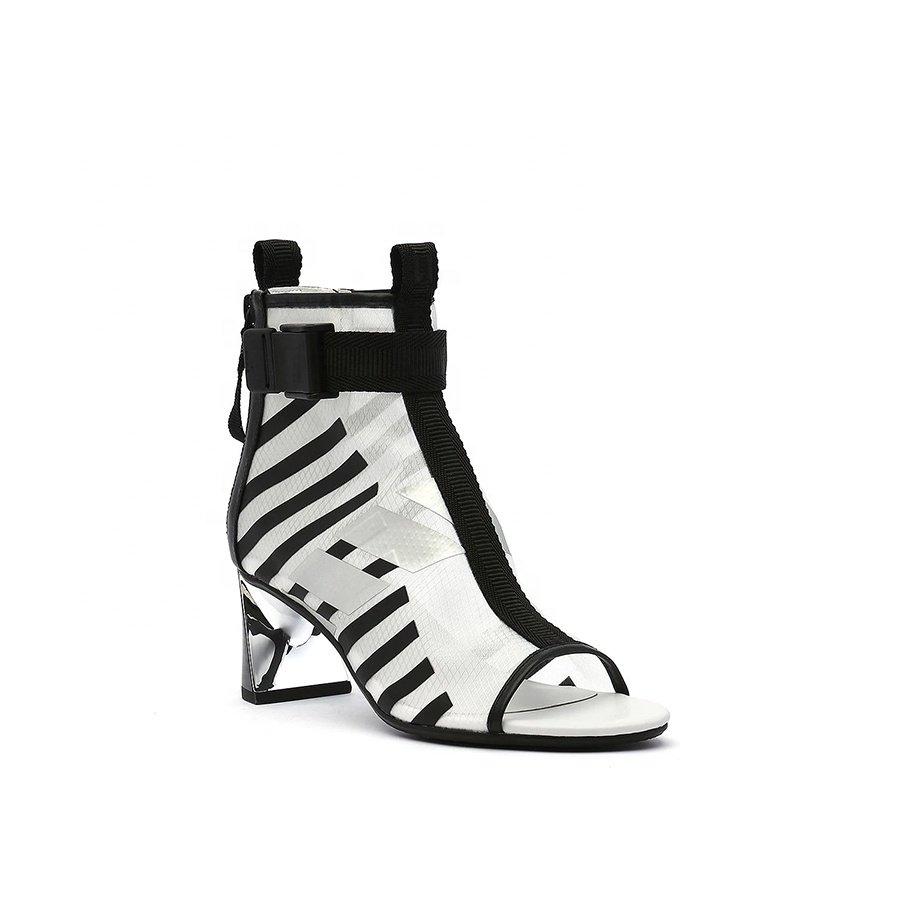 Fish mouth fashion lady boots sandal open toe girls boots heels