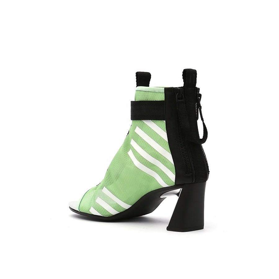 Fish mouth fashion lady boots sandal open toe girls boots heels