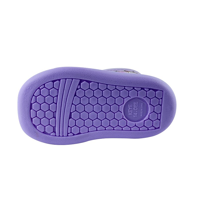 wholesale high quality children's yellow purple custom waterproof rain shoes outdoor eva rain boot
