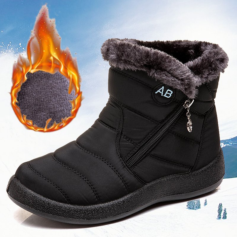 2021 Wholesale High quality Fashion Ankle Outdoor Waterproof Flat Winter Snow Boots Women Boots