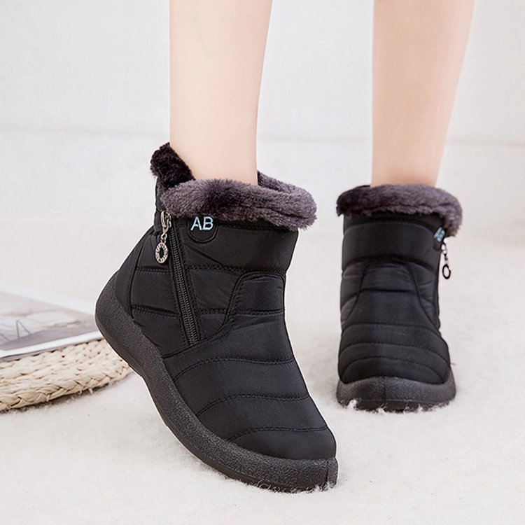2021 Wholesale High quality Fashion Ankle Outdoor Waterproof Flat Winter Snow Boots Women Boots
