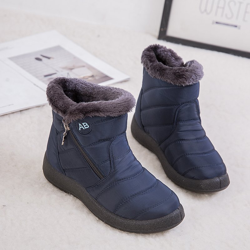 2021 Wholesale High quality Fashion Ankle Outdoor Waterproof Flat Winter Snow Boots Women Boots
