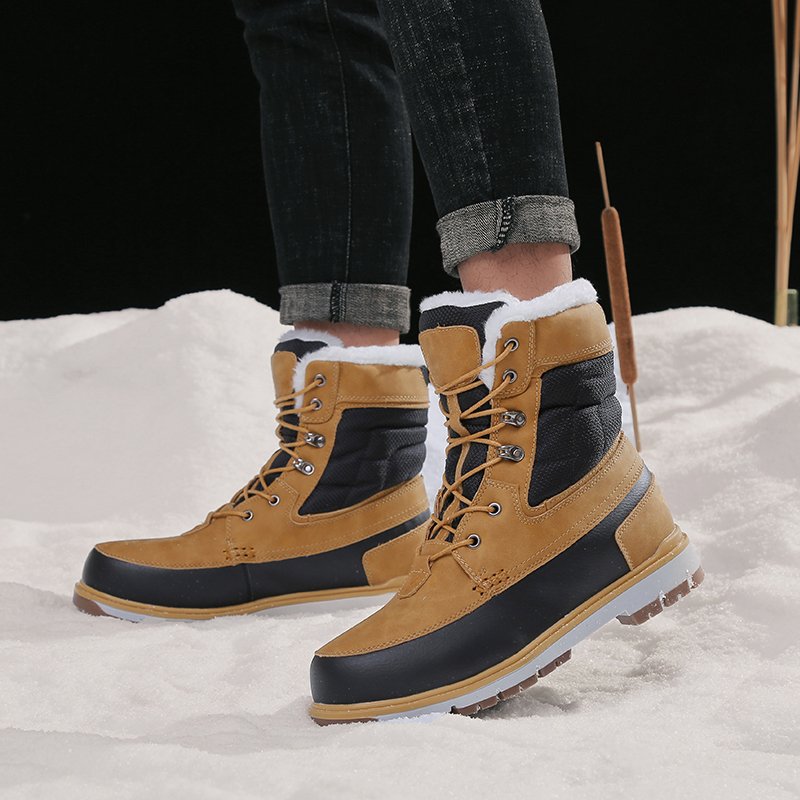 New models women's thick snow boots under 30 lace-up high quality Warm fur Insulated Snow shoe Boot for Outdoor low price 46#