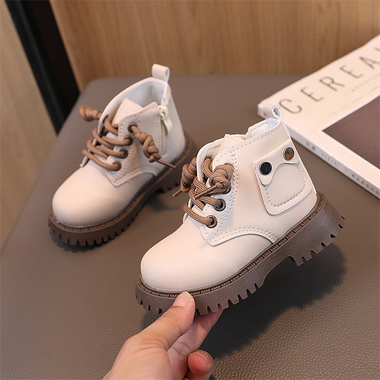 Girls' boots 2024 new boys' single boots British style children's casual ankle boots