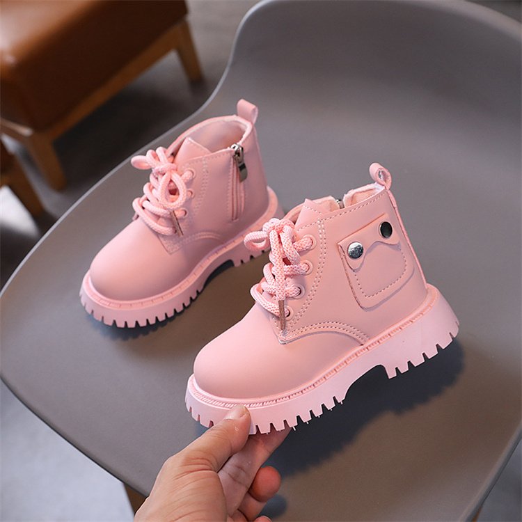 Girls' boots 2024 new boys' single boots British style children's casual ankle boots