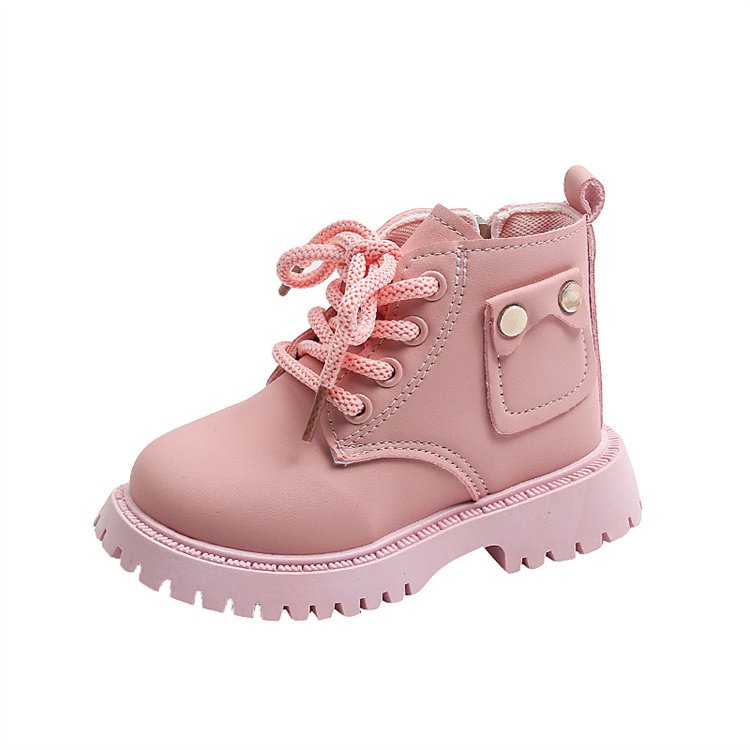 Girls' boots 2024 new boys' single boots British style children's casual ankle boots