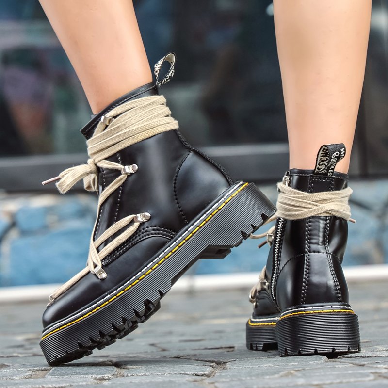 New modern design fashion leather boots for men Nubuck Leather boots men High Quality Men Martin Boots Shoes