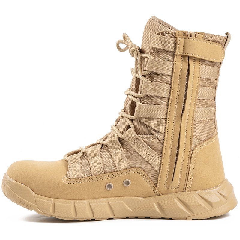 Hot Selling Brand Eva Shoes Foot Protection Shoes Genuine Crazy Horse Leather Tactical Boots