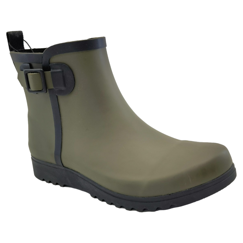 Lady Olive Ankle Outdoor Garden Rubber Rain Boot Wellington Ladies fashion Gumboots for agriculture fishing