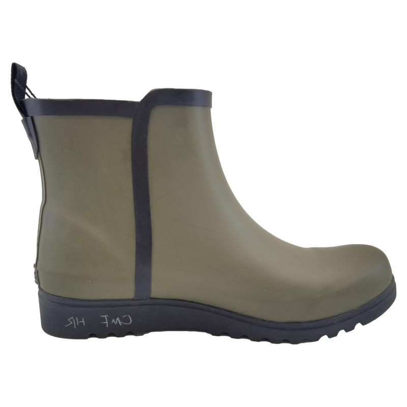 Lady Olive Ankle Outdoor Garden Rubber Rain Boot Wellington Ladies fashion Gumboots for agriculture fishing