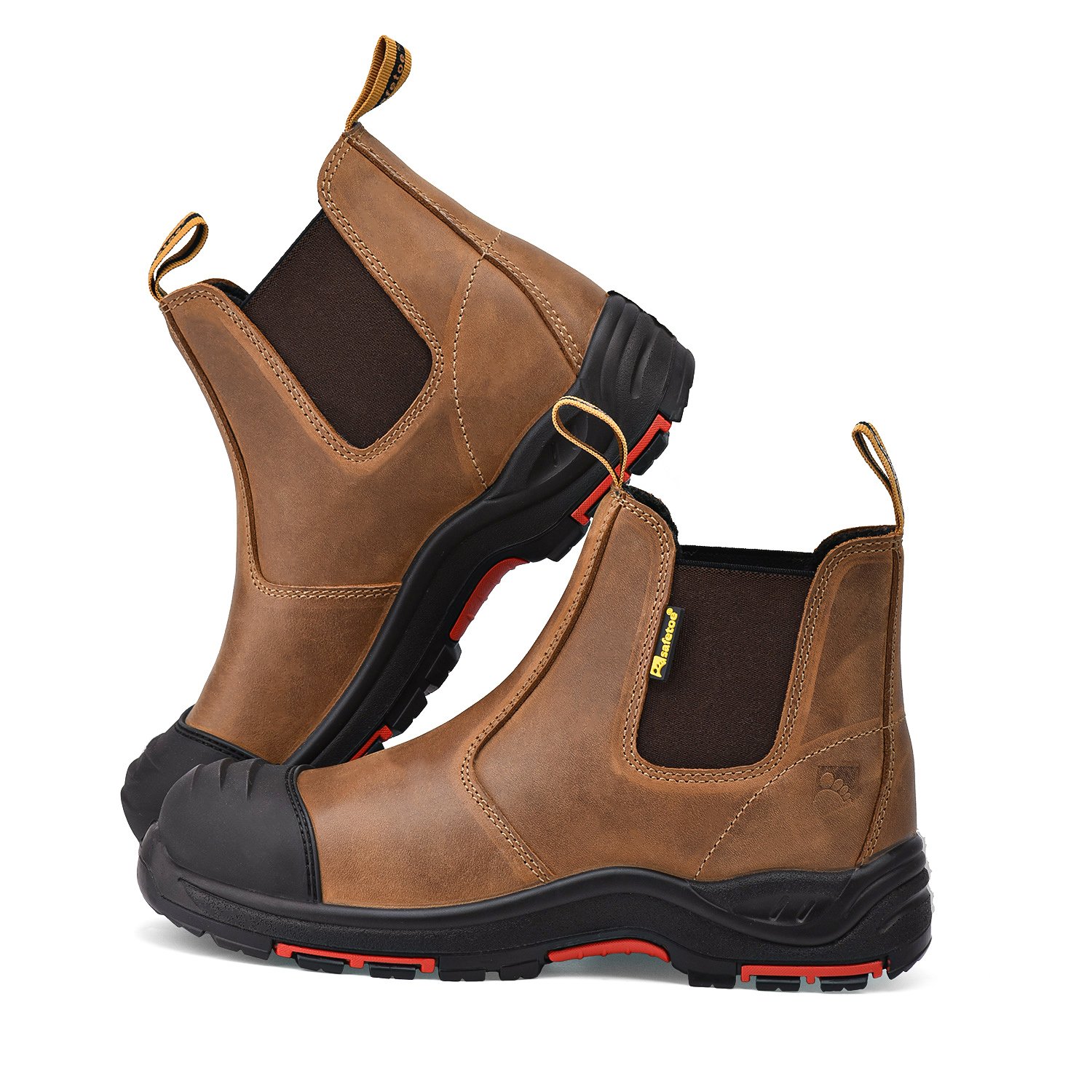 Safetoe Heavy Duty Safety Work Boots Industrial Men Safety Shoes for Construction