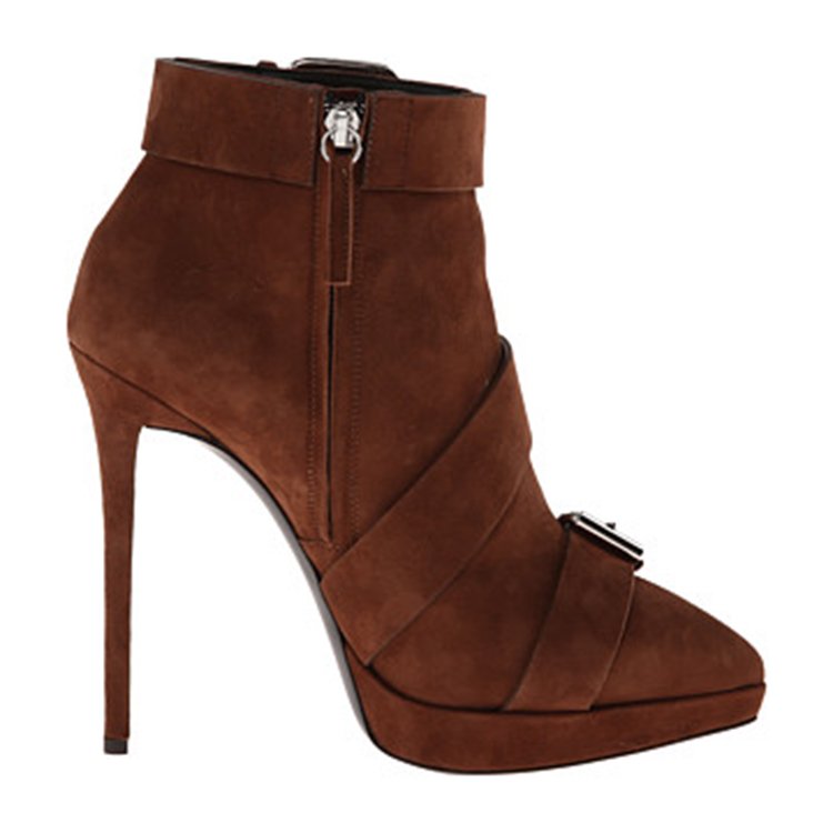 2023 New customization Winter fashion sexy buckle Straps Elegant High Heels leather ankle boots women's boots
