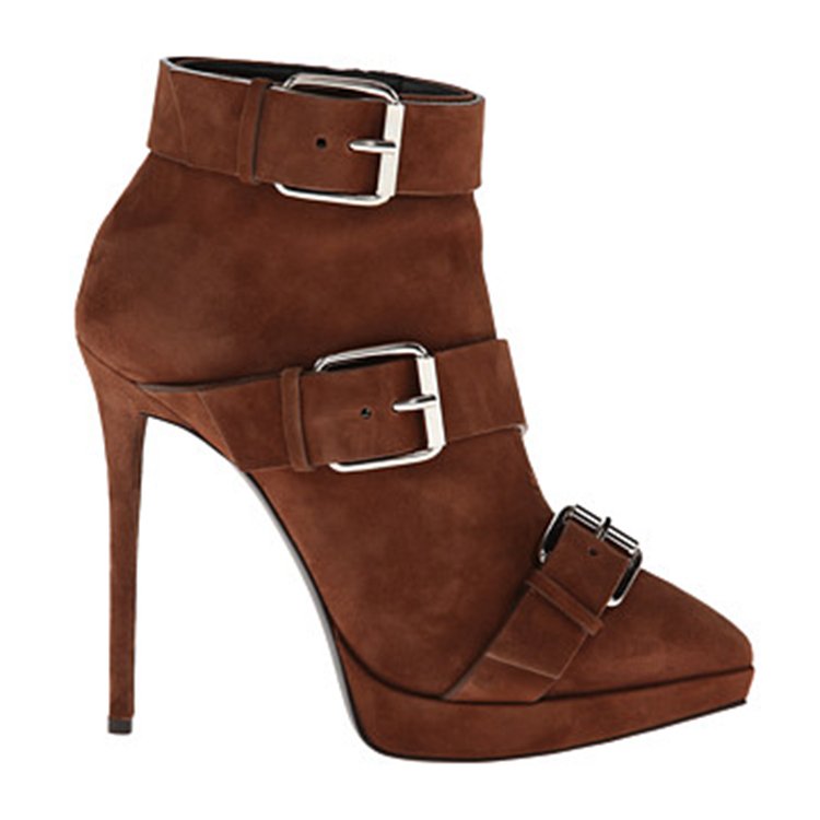 2023 New customization Winter fashion sexy buckle Straps Elegant High Heels leather ankle boots women's boots