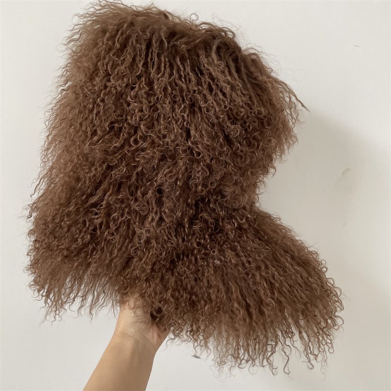 Hot sell winter fur boots Ladies Mongolian Fur Snow Boots for women