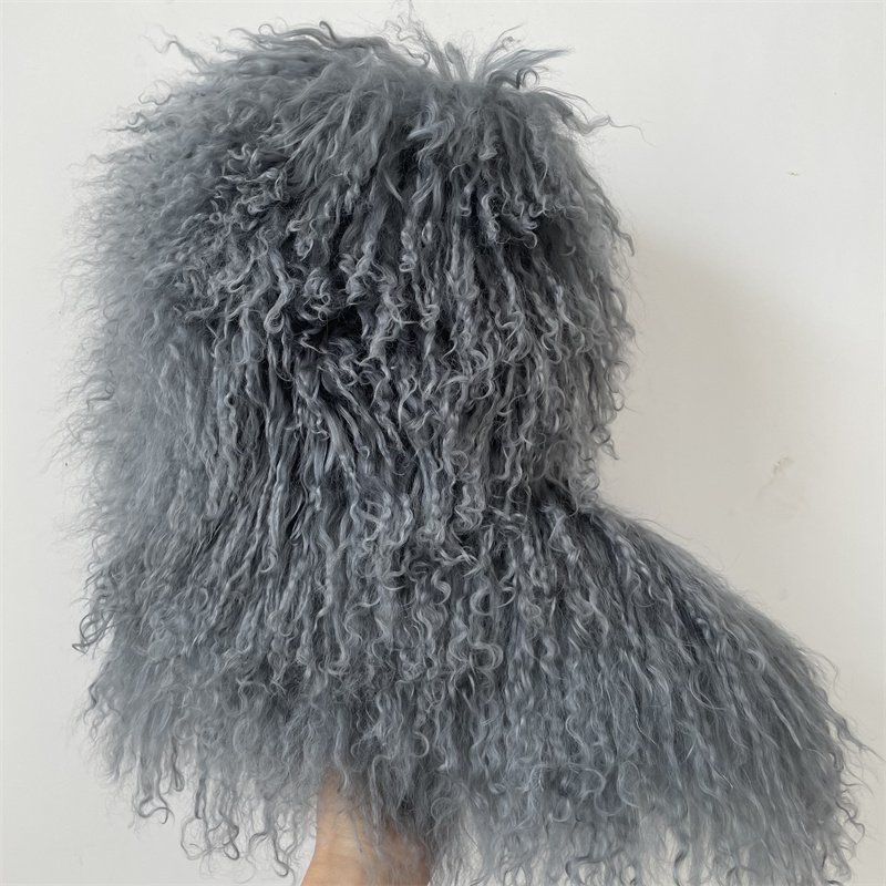 Hot sell winter fur boots Ladies Mongolian Fur Snow Boots for women