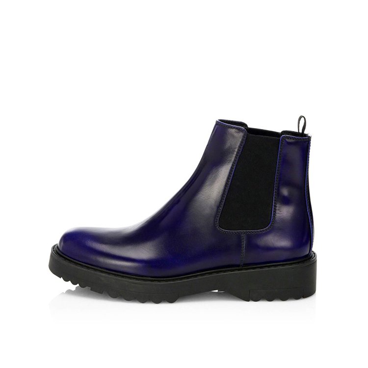 New winter Factory custom logo fashion high quality leather rubber sole flat boots women ankle boots