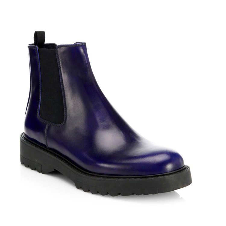 New winter Factory custom logo fashion high quality leather rubber sole flat boots women ankle boots