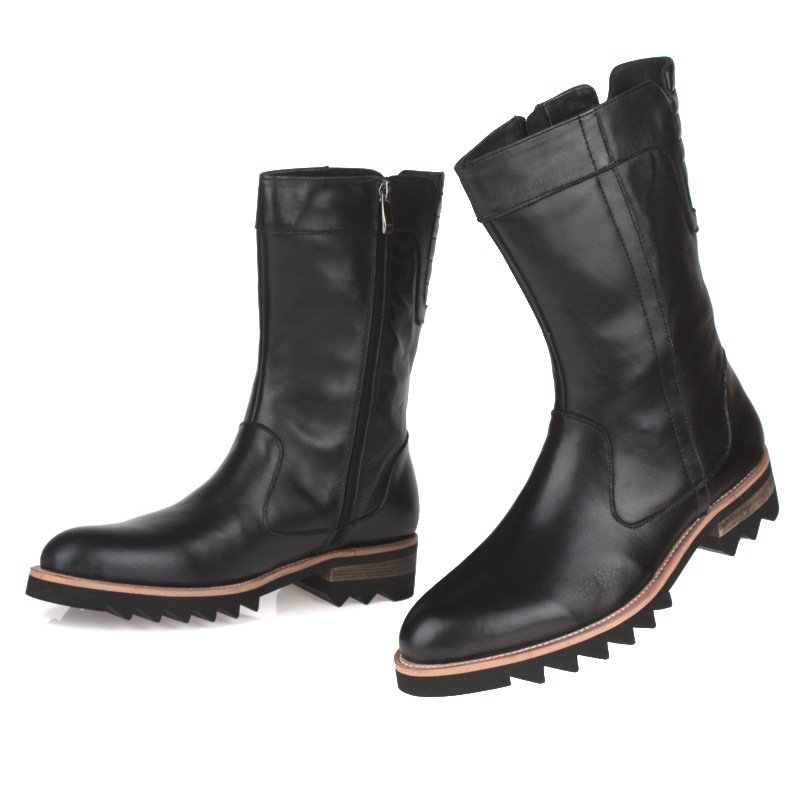 High heel women's leather boots high heels sexy ladies long boots