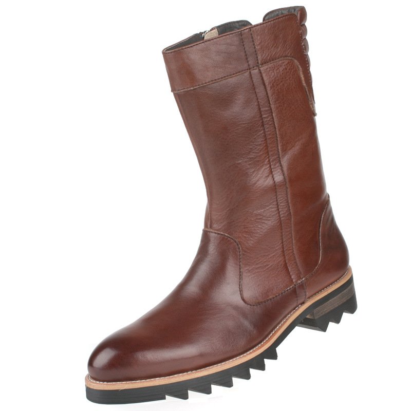 High heel women's leather boots high heels sexy ladies long boots
