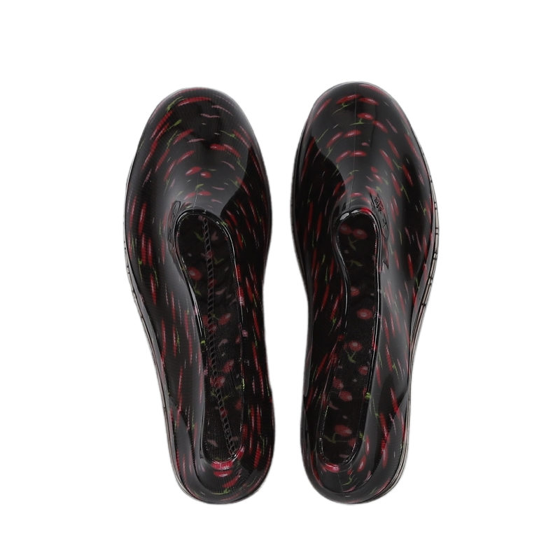 Boots Waterproof Galoshes for Women Black Custom Cocle Pvc Safety Rain Boot