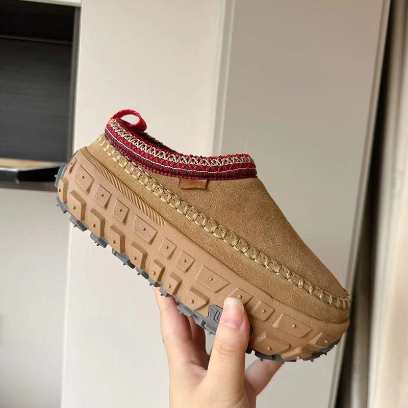 QY8011 2024 Factory source women's tire sole Tasman snow boots plus velvet plus wool shoes thick sole