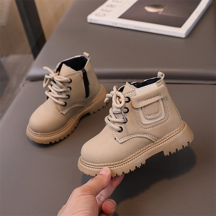 Autumn and winter new children's shoes girls Martin boots children's leather boots