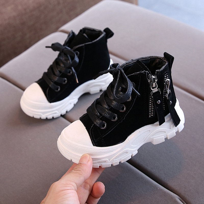 2024 autumn and winter new children's shoes boots mid-cut short ankle boots new design warm shoes kids boots