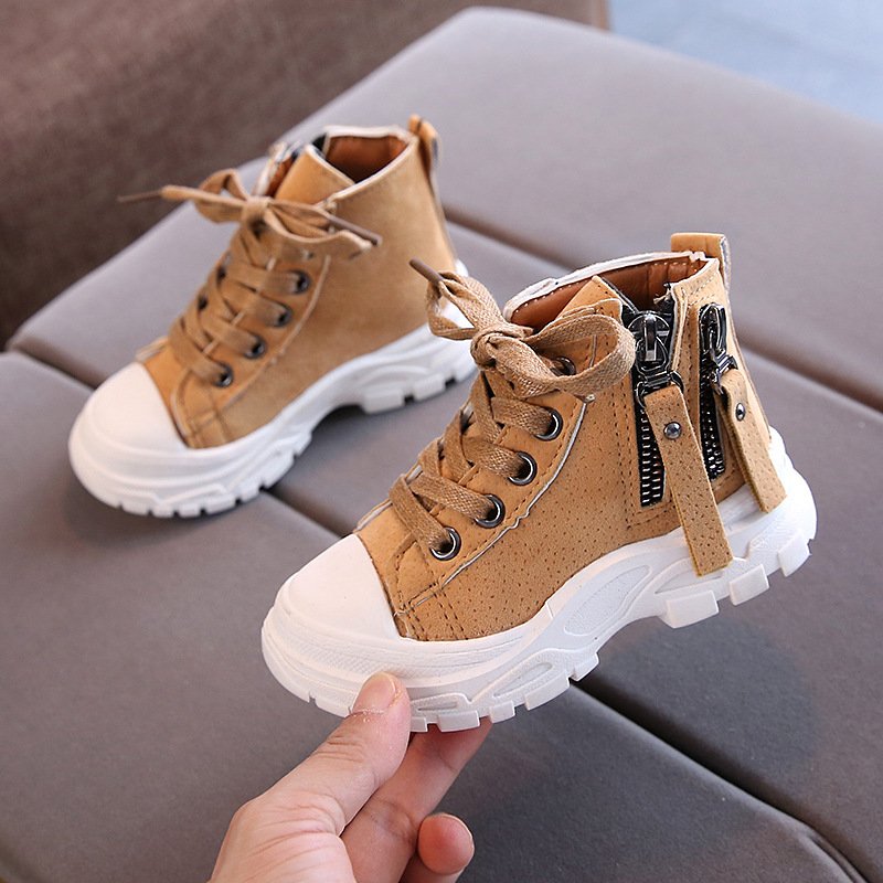 2024 autumn and winter new children's shoes boots mid-cut short ankle boots new design warm shoes kids boots