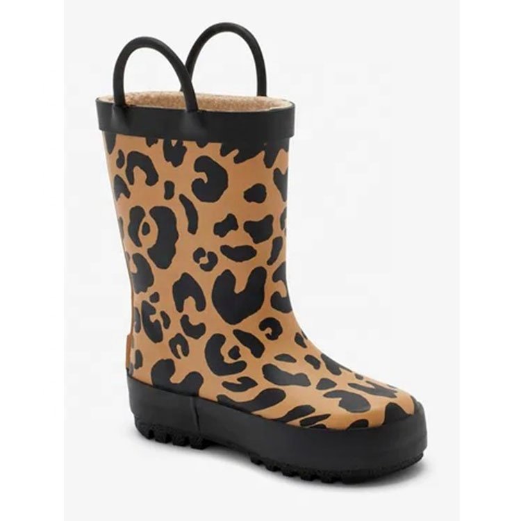 Custom Wholesale Kids Gumboots Printed Rubber Wellies Rain Boots For KidsToddler
