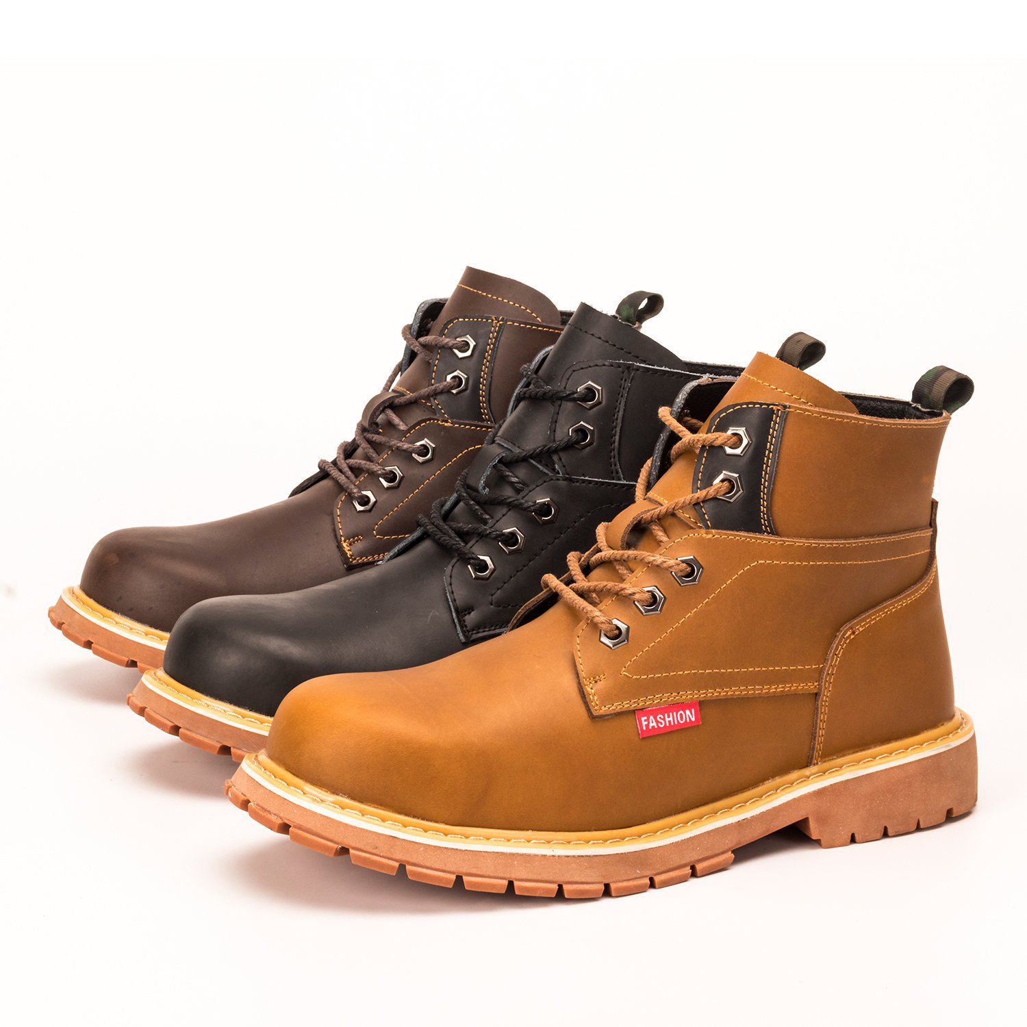 Hot sale men's leisure fashion high help comfort security martin boots safety shoes