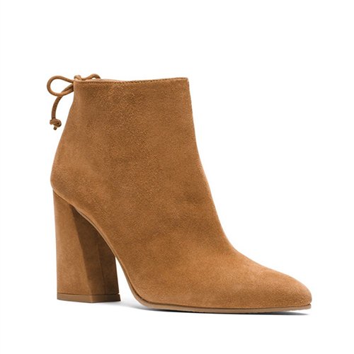 hot sale ladies suede women chunky heel ankle boots